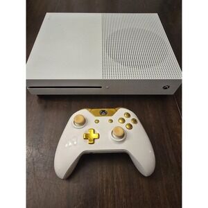 Microsoft Xbox One S Console 1681 Bundle W/ Controller + 3 Games - TESTED